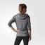 Adidas Womens Response Icon Hoodie - Dark Grey Heather - thumbnail image 4