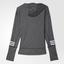 Adidas Womens Response Icon Hoodie - Dark Grey Heather - thumbnail image 5