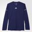 Adidas Mens Sequencials Climalite Running Tee - Midnight Indigo - thumbnail image 1