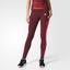 Adidas Womens Techfit Climawarm Tights - Maroon - thumbnail image 3