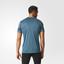 Adidas Mens Response Short Sleeve Tee - Viridian/Black - thumbnail image 4