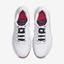 Nike Mens Air Zoom Prestige Tennis Shoes - White/Laser Crimson - thumbnail image 4
