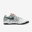 Nike Womens Air Zoom Vapor X Tennis Shoes - Thunder Grey/Laser Crimson - thumbnail image 3