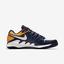 Nike Mens Air Zoom Vapor X Tennis Shoes - Blackened Blue/Orange Peel - thumbnail image 3