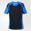 Adidas Mens Techfit Cool Short Sleeve Top - Blue/Black - thumbnail image 2