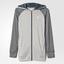 Adidas Womens Ultimate Fleece Hoodie - Grey - thumbnail image 1