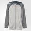 Adidas Womens Ultimate Fleece Hoodie - Grey