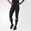 Adidas Womens Response Long Tights - Black/Pink - thumbnail image 2