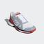 Adidas Womens SMC Barricade Boost Tennis Shoes - Grey/Red - thumbnail image 4