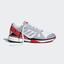 Adidas Womens SMC Barricade Boost Tennis Shoes - Grey/Red - thumbnail image 7
