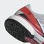 Adidas Womens SMC Barricade Boost Tennis Shoes - Grey/Red - thumbnail image 9