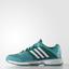 Adidas Womens Barricade Club Tennis Shoes - Green - thumbnail image 1