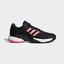 Adidas Mens Barricade 2018 Tennis Shoes - Black/Flash Red - thumbnail image 1