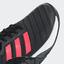 Adidas Mens Barricade 2018 Tennis Shoes - Black/Flash Red - thumbnail image 8