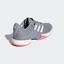 Adidas Mens Barricade Code Boost 2018 Tennis Shoes - Matte Silver/Scarlet - thumbnail image 5