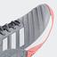 Adidas Mens Barricade Code Boost 2018 Tennis Shoes - Matte Silver/Scarlet