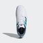 Adidas Womens Barricade Court Tennis Shoes - White/Blue - thumbnail image 2