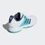 Adidas Womens Barricade Court Tennis Shoes - White/Blue - thumbnail image 5