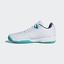 Adidas Womens Barricade Court Tennis Shoes - White/Blue - thumbnail image 6