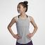 Nike Girls Dri-FIT Training Tank Top - Wolf Grey/Black - thumbnail image 3