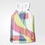 Adidas Womens Adizero Tank - White/Shock Red - thumbnail image 1