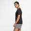 Nike Womens Miler Short Sleeve Top - Black/White - thumbnail image 3