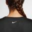 Nike Womens Miler Short Sleeve Top - Black/White - thumbnail image 5