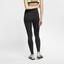 Nike Womens One Tights - Black/White - thumbnail image 2