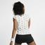 Nike Womens Dry Tennis Top - Sail/Oxygen Purple - thumbnail image 4