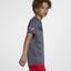 Nike Boys Rafa Tee - Light Carbon/Hyper Crimson - thumbnail image 2