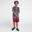 Nike Boys Rafa Tee - Light Carbon/Hyper Crimson - thumbnail image 6