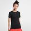Nike Pro Womens Short Sleeved Training Top - Black/White - thumbnail image 1