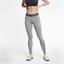 Nike Womens Pro Tights - Gunsmoke/Heather/Black - thumbnail image 1