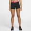 Nike Womens Pro 3 Inch Shorts - Black/Gym Red - thumbnail image 5
