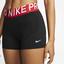 Nike Womens Pro 3 Inch Shorts - Black/Gym Red - thumbnail image 3