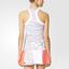 Adidas Womens SMC Barricade Tank Top - White/Oyster Grey - thumbnail image 3