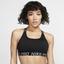 Nike Womens Classic T-Back Medium-Support Sports Bra - Black - thumbnail image 1