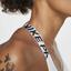 Nike Womens Classic T-Back Medium-Support Sports Bra - White - thumbnail image 4