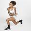 Nike Womens Classic T-Back Medium-Support Sports Bra - White