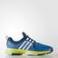 Adidas Mens Barricade Classic Bounce Tennis Shoes - Blue/Green - thumbnail image 1