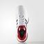 Adidas Mens Barricade Club Tennis Shoes - White/Red - thumbnail image 2