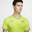 Nike Mens AeroReact Rafa Top - Volt Glow/Light Carbon - thumbnail image 5