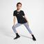 Nike Pro Girls Short Sleeved Top - Black - thumbnail image 5