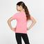Nike Pro Girls Short Sleeved Top - Pink Gaze - thumbnail image 2
