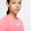 Nike Pro Girls Short Sleeved Top - Pink Gaze - thumbnail image 5