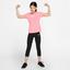 Nike Pro Girls Short Sleeved Top - Pink Gaze - thumbnail image 6
