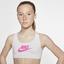 Nike Girls Classic Sports Bra - Birch Heather/Laser Fuchsia - thumbnail image 1