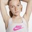 Nike Girls Classic Sports Bra - Birch Heather/Laser Fuchsia - thumbnail image 3