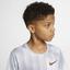 Nike Boys Instacool Short-Sleeve Training Top - Wolf Grey - thumbnail image 3