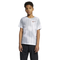 Nike Boys Instacool Short-Sleeve Training Top - Wolf Grey